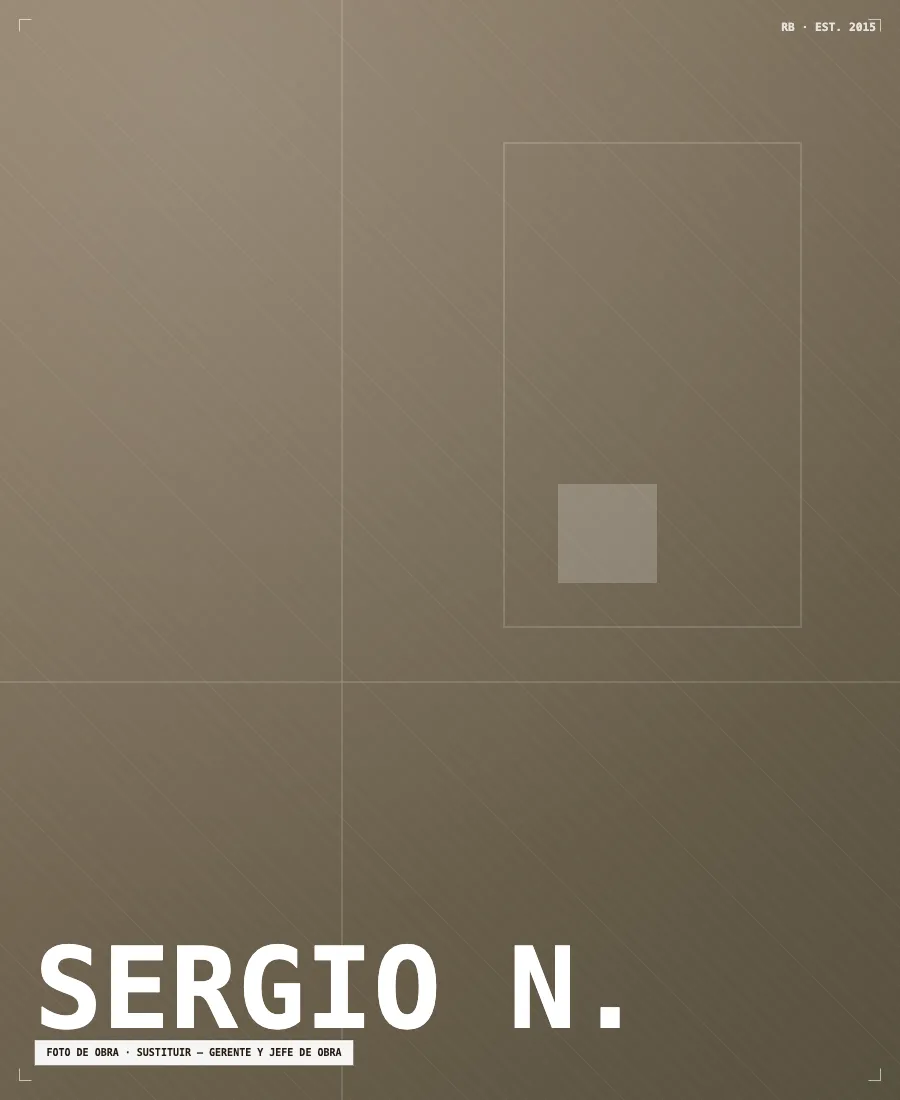 Sergio Navarro, gerente y jefe de obra de Reformas Badalona